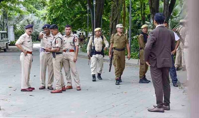 Security at rebel Shiv Sena MLAs' hotel in Guwahati
