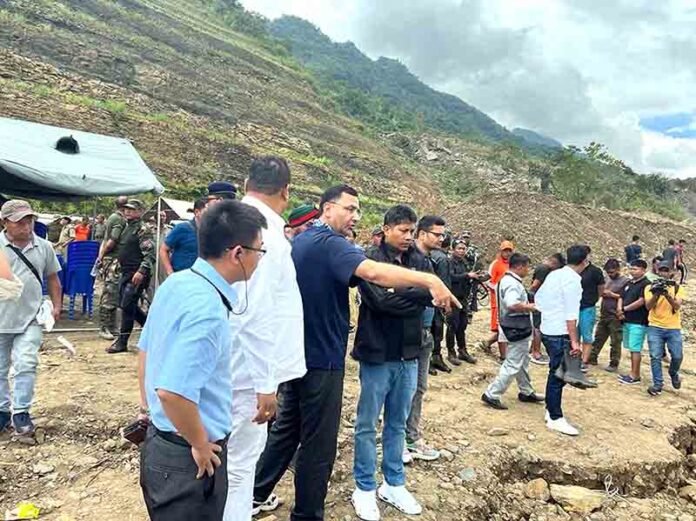 Assam minister at Manipur landslide