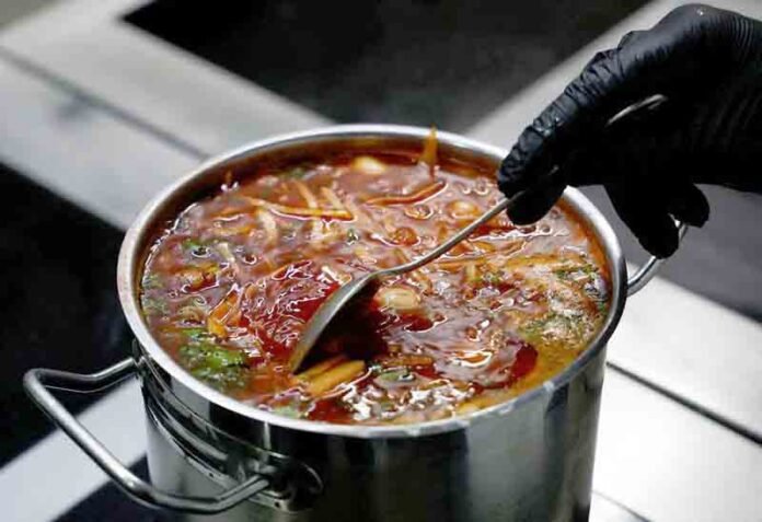 Ukrainian borscht soup