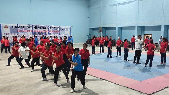 Self defense training begins for govt teachers at Kohima village
