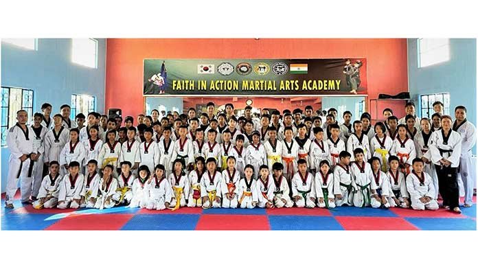 Faith in Action Taekwondo holds belt promotion test