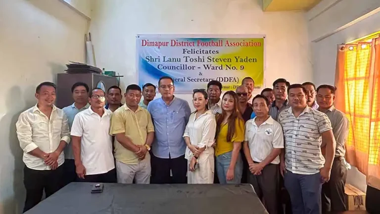 DDFA felicitates DMC councillor Lanutoshi Yaden
