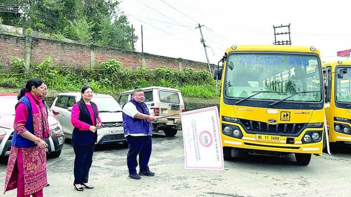 5 College buses flagged off